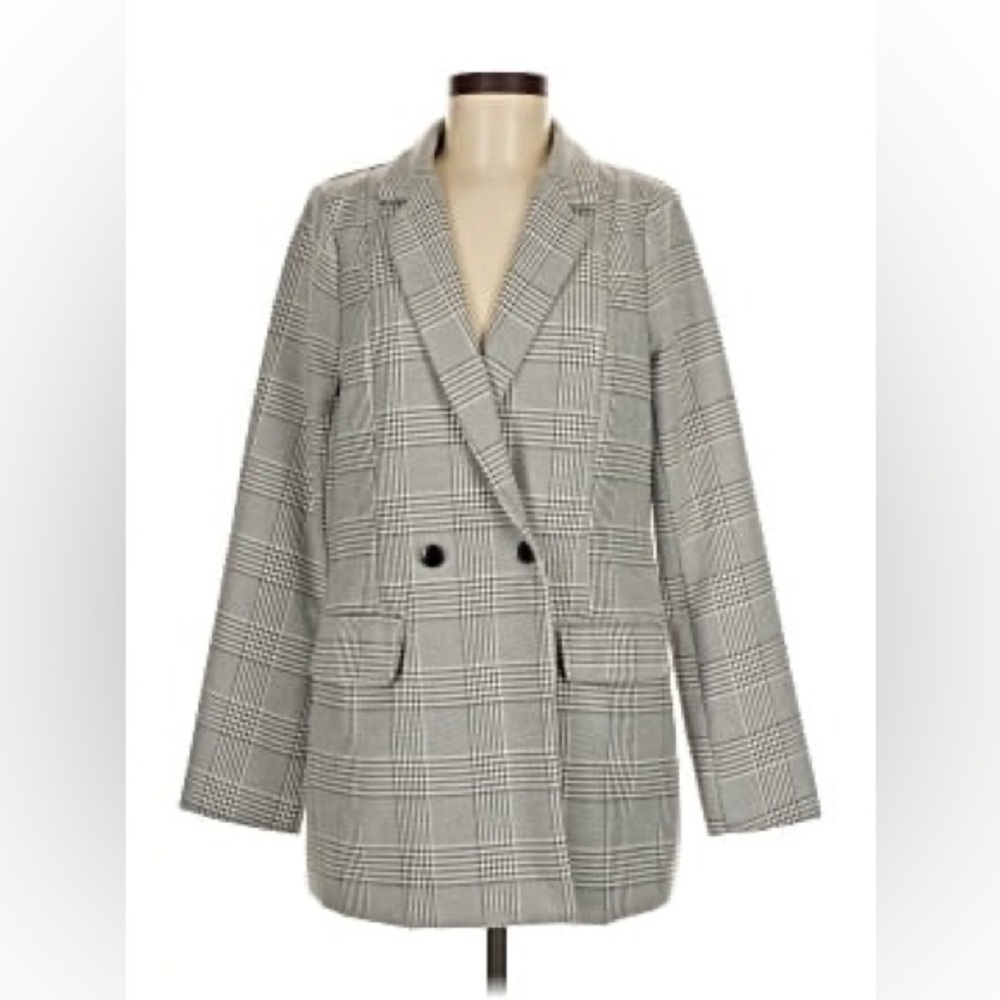 Missguided Tall Plaid Blazer